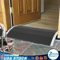 80×40 cm Wheelchair Ramp Door Threshold Aluminium Alloy Safety Non-Slip Ramp