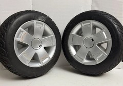 Pride Mobility Victory 10 Front Wheels Tires Pair with Hubcaps – Primo 10.4×3.6