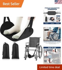 2 Pcs Wheelchair Leg Rest Footrest Hammock Adjustable Footrest Hanging Foot Slin