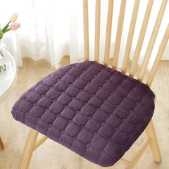 Corduroy Horseshoe Shape Thick Chair Cushion Nordic Solid Removable Washable Sea