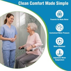 LuxeLift Bidet Powered Toilet Lift Seat Riser Elderly Disabled Seniors HSA/FSA