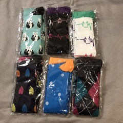 Compression Socks Large Extra Large Multicolor 6 Pack Copper Nursing Athletic