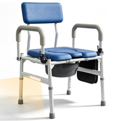 Vocic Drop Arm Bedside Commodes for Adults/Seniors/Disabled Users, YR11 LITE | W