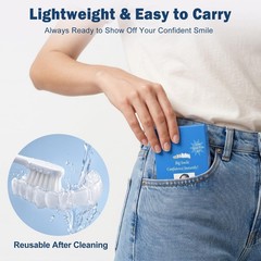 2 Pairs Adjustable Comfort Smiles for Self-Confidence – Unisex White Dental Alig