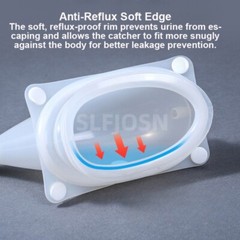 Male Wearable Incontinence Pants Urinal Leg Bag Silicone Urine Funnel Collector
