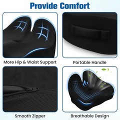 Cushion Lab Patented Pressure Relief Seat Cushion for Long Sitting Hours