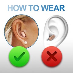 Jinghao CIC Hearing Aids for Seniors Reachargeable with Charging Case Nearly Inv