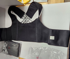 2 Black Back Braces size Medium in packages .