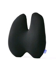 C CUSHION LAB Extra Dense Lumbar Back Pillow Ergonomic Memory Foam, Black