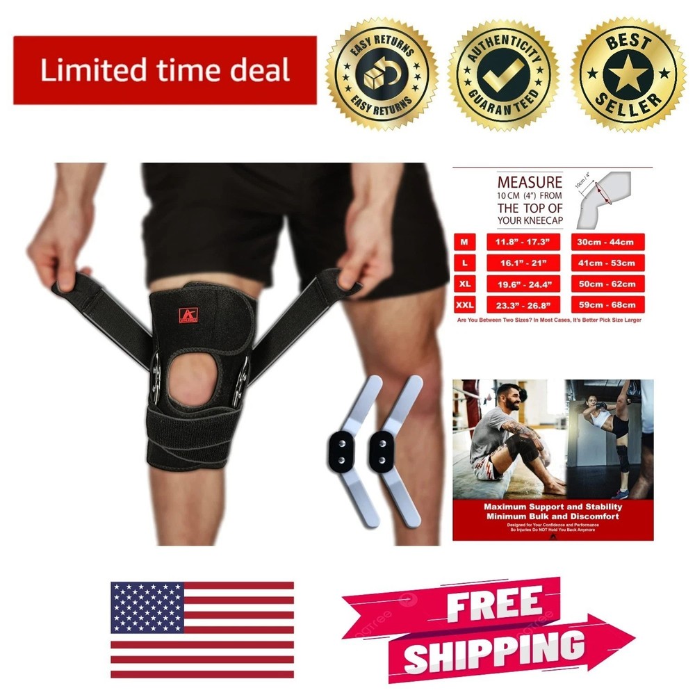 Lifetime Hinged Knee Brace Support XL – Ultimate Pain Relief & Mobility