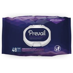 Prevail Personal Wipe with Aloe and Vitamin E, 8 X 12 Inch (CS/12)