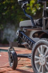 Purple Foldable Electric Wheelchair 300 lb Capacity In Home Warranty 15 mile