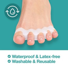 ZenToes Silicone Toe Separators Spacers Correct Hammertoe Alignment Straightener