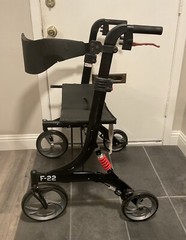 Drive Rollator F-22 Rolling Walker GV974HD-BR Heavy Duty 450lbs Shock Absorber