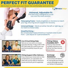 Brace Align FlexTrack ROM Telescoping Hinged Knee Brace – Adjustable Support