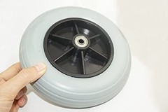 Caster Wheels 8 Inch 2 Inch Solid Rubber for Electric Wheelchair Powerchair