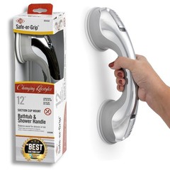 Safe-er-Grip Suction Cup Grab Bars for Bathtubs & Showers, 16 Inches