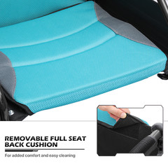 [FDA APPROVED]Lightweight Foldable Transport Wheelchair w/Handbrakes & Footrest