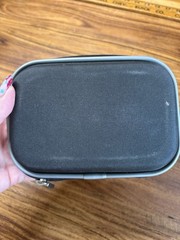 4 Cochlear Hearing Aid Accessory Storage Case Black Zippered Hardcase