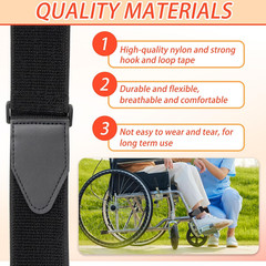 Wheelchair Leg Strap Wheelchair Footrest Straps Wheelchair Restraints for Elderl