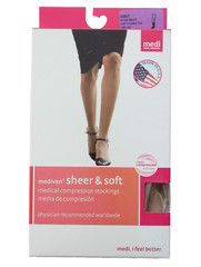 Mediven Sheer & Soft COMFORT CALF HIGH 30-40 Compression CT SOCKS – NATURAL- VII