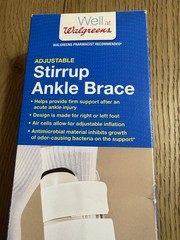 Adjustable Stirrup Ankle Brace, One Size, Fits Left or Right Foot Walgreens