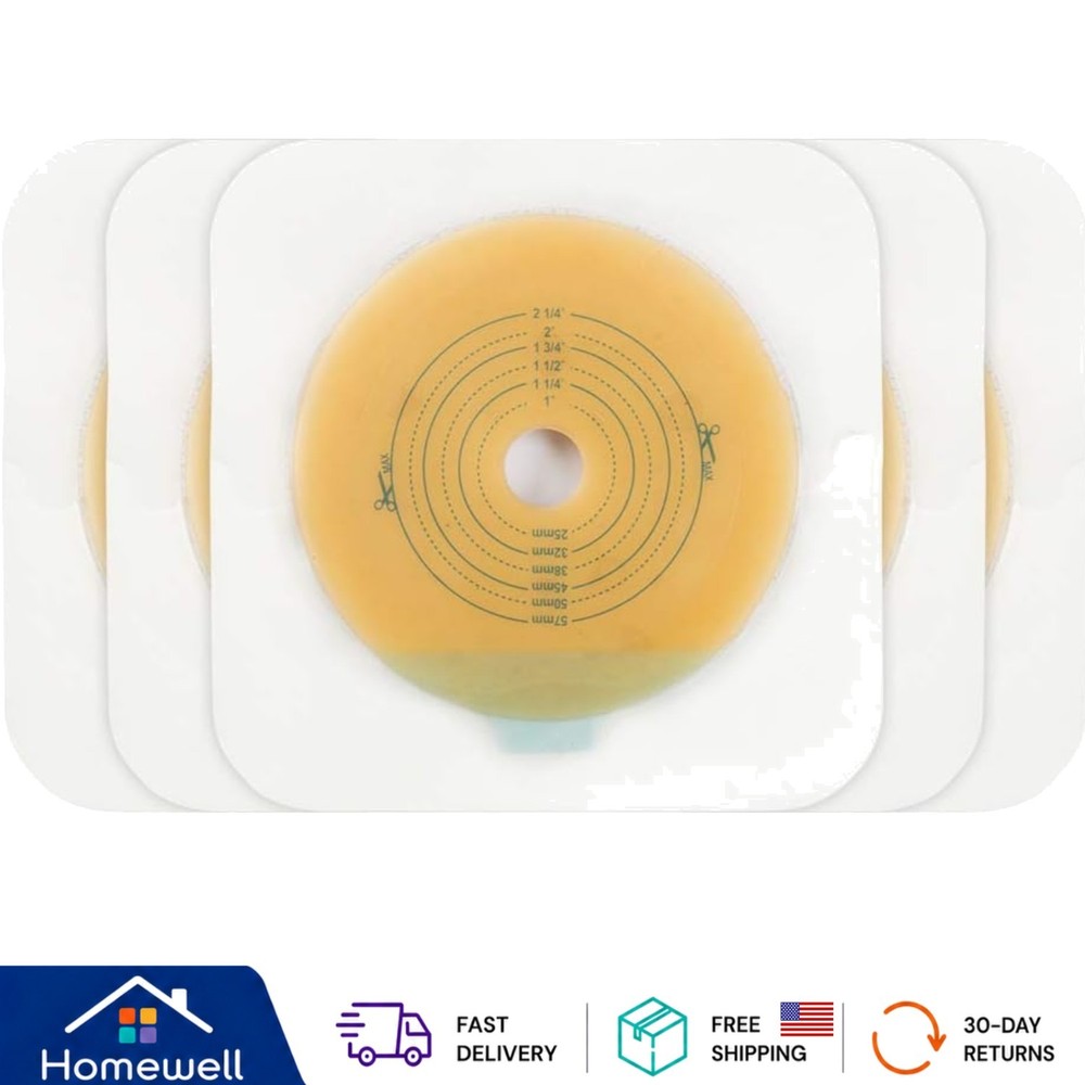 Comfortable Adhesive Skin Barrier Pack – 10 Non-Woven Barriers for Colostomy Use