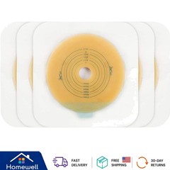 Comfortable Adhesive Skin Barrier Pack – 10 Non-Woven Barriers for Colostomy Use