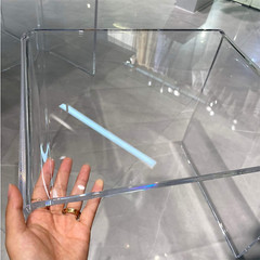 Clear Acrylic Stool Bathroom Shower Stool for inside Shower Holds up to 700Lbs 1