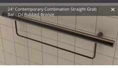 TileWare Victoria Combination 24″ Traditional Straight Grab OIL RUBBED BRONZE