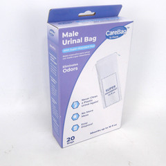 CareBag Medical Grade Super Absorbent Pad Male Urinal Bag 20 Pack