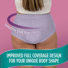 (2 Pack) Assurance Women’s Incontinence and Postpartum Underwear, L, 54 Count