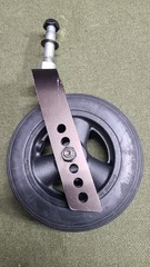 Caster Wheel & Forks Assy for Ki Mobility Focus CR Tilt in Space Wheelchair Used