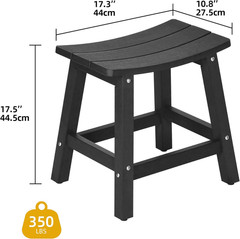Poly Lumber Shower Bench, Shower Stool, Water Resistant & Non Slip Design Shower