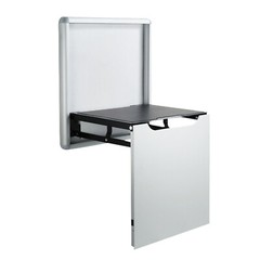 Folding Chair Wall-Mounted L-shaped Shoe-Changing Stool Seat Chair for Entryway
