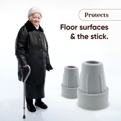 AARAM Tips for Mobility Aids (18-19mm) for Walking Sticks and Canes. Useful f…