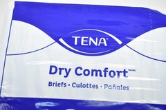 Tena Dry Comfort Briefs Large 40-56 In 2 Packs 20ct Adult Diapers Unisex White