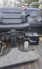 Electric Wheelchair Black Joystick Padded Armrest