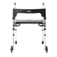Clever-Lite LS Aluminum Silver Folding Walker Adjustable Height up to 300 lbs…