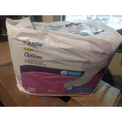 Equate Options Women’s Incontinence Pads, Leak Protection, Long Length, 60 Count