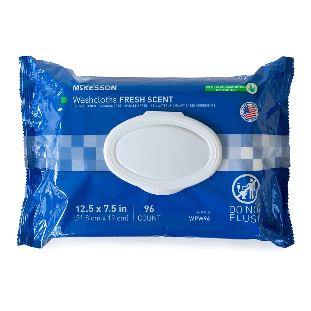 McKesson Personal Cleansing Wipe 7.5 x 12.5″ WPW96 3 Pack 288 Wipes