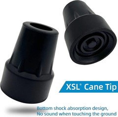 Durable Replacement Cane Tips 7/8 Inch – Skid-Resistant & Metal Reinforced