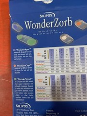 Silipos Wonder-Spur Soft Silicone Heel Cups Blue 1 pair/pkg