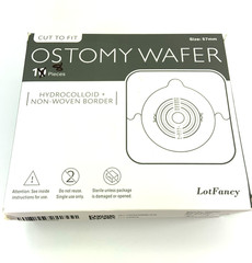 8 LotFancy Adhesive Skin Barriers w/ Non-Woven Border Two-piece system Ex 2028