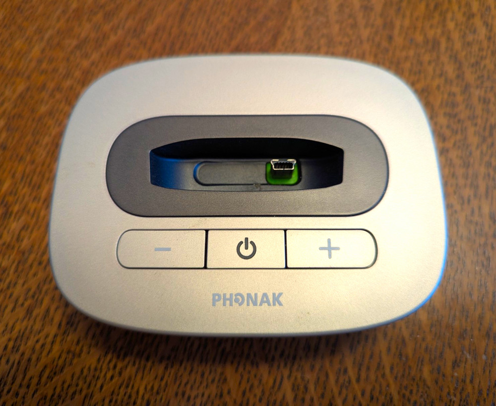 Phonak TVLink II TV Streamer Base + ComPilot II Bluetooth, Silver/Black