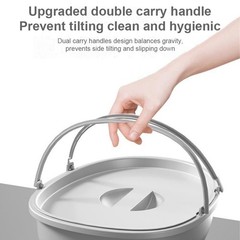Portable Bedside Commode Toilet Elderly Disabled Commode Chair w/ Armrests 400kg