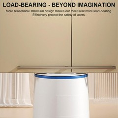 Portable Bedside Commode Toilet Elderly Disabled Commode Chair w/ Armrests 400kg