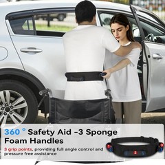 Transfer Gait Belt for Seniors 3 Handles Quick Release Patient Lift