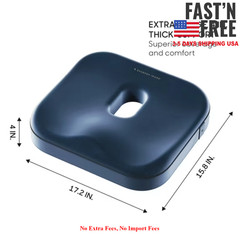 Sharper Image® Coccyx Seat Cushion Cooling Gel Memory Foam Extra Large Non-Slip