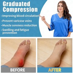 Sooverki Copper Compression Socks for Men & Women 8 Pack 15-20mmHg – Knee Hig…